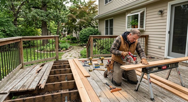 Redwood Deck Repair in Seattle, WA